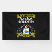 退職した先生- School_s Out Forever 横断幕 (横)