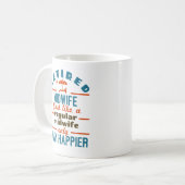 退職した助産師助産師の退職方法の幸福 コーヒーマグカップ (正面左)