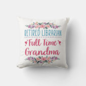 退職した司書おばあちゃん クッション (正面)