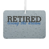 退職した夢の車のエアおもしろいフレッシュ カーエアーフレッシュナー (裏面)