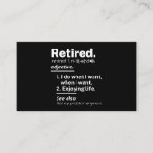 退職した定おもしろい定 アドバイスカード (正面)