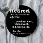 退職した定おもしろい定 缶バッジ (インサイチュ)