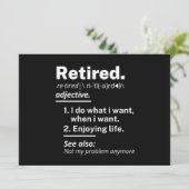 退職した定年退おもしろい職 案内状 (スタンド正面)