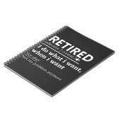 退職した定義,除おもしろい・売却, 退職した ノートブック (左側)