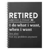 退職した定義,除おもしろい・売却, 退職した ノートブック (正面)