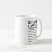 退職した弁護士 コーヒーマグカップ (正面右)