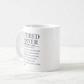 退職した弁護士 コーヒーマグカップ (正面左)