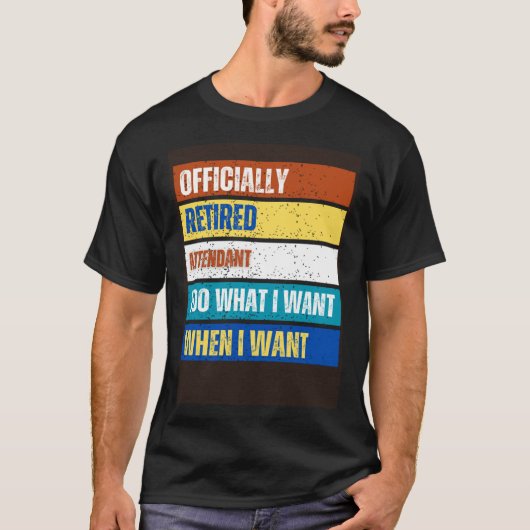 退職した従事者の退職 退職した従事者 Tシャツ (正面)