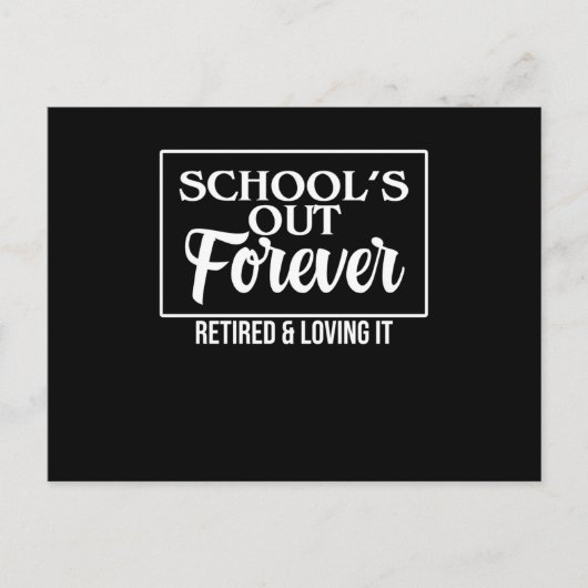 退職した教え教え先生学校 ポストカード (正面)