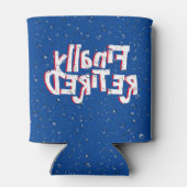 退職した文字及び水滴クーラーボックス 缶クーラー (裏面)