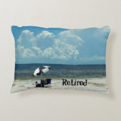 退職した日のビーチ アクセントクッション (裏面)