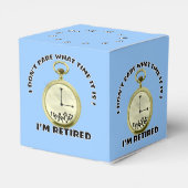 退職した時ユーモアのある フェイバーボックス (裏面サイド)