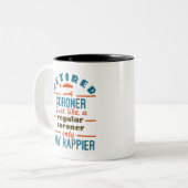 退職した検視官 ツートーンマグカップ (正面左)