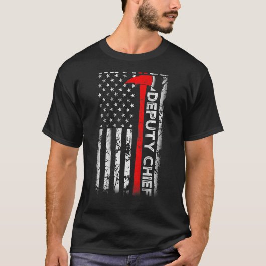 退職した次消防首席退職消防士U Tシャツ (正面)