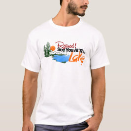 退職した湖で会って下さい Tシャツ