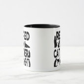 退職した猫好き マグカップ (中央)