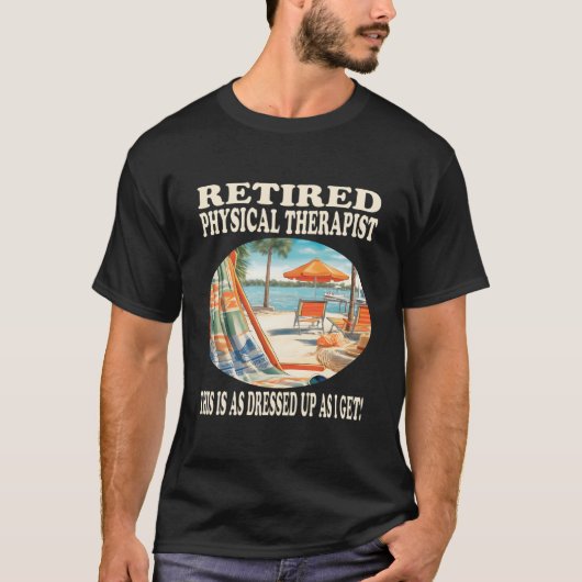 退職した理学療法士のくつろぎ Tシャツ (正面)