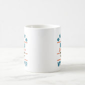 退職した理容師おもしろい退職後の幸福 コーヒーマグカップ (中央)