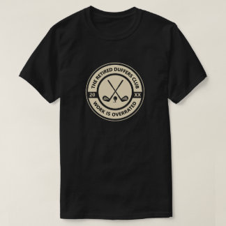 退職した男性へのゴルフクラブギフト Tシャツ