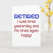 退職した疲れ カード (黄色い花)