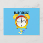 退職した目覚まし時計 ポストカード (正面)