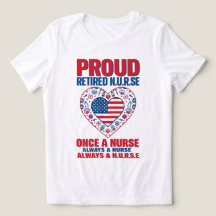退職した看護師の自豪心Tシャツ