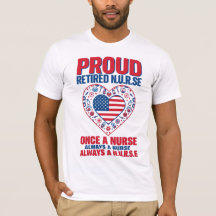 退職した看護師の自豪心Tシャツ