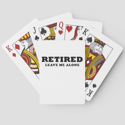 退職した私を放っておいて下さい トランプ (裏面)