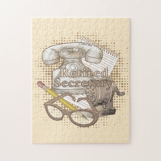 退職した秘書 ジグソーパズル (縦)