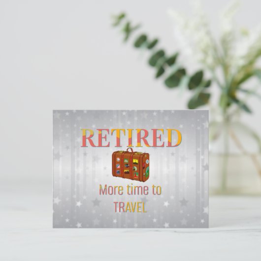 退職した移動時間の増加 ポストカード (スタンド正面)