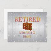 退職した移動時間の増加 ポストカード (正面/裏面)