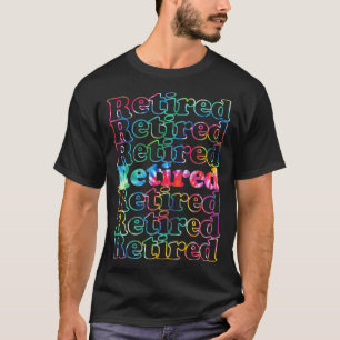 退職した絞り染め Tシャツ