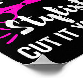 退職した美容師美容師の退職パーティー ポスター (角)