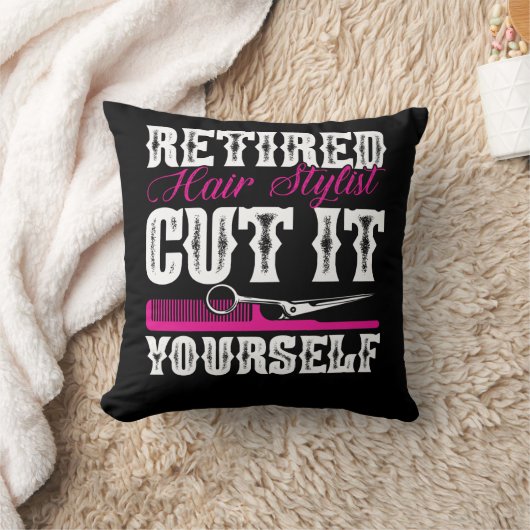 退職した美容師美容院パーティー  クッション (ブランケット)