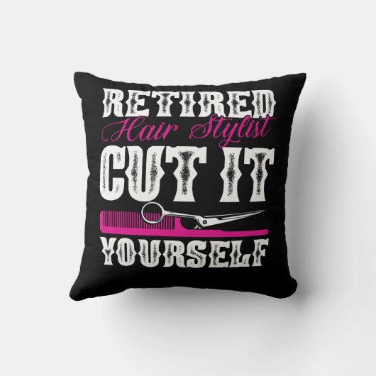 退職した美容師美容院パーティー  クッション (裏面)
