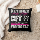 退職した美容師美容院パーティー  クッション (ブランケット)