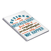 退職した考古学の幸福おもしろい化 ノートブック (右側)