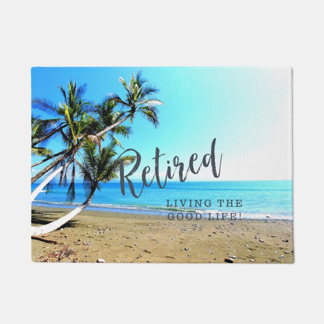 ...退職した良い生活を送る！  ドアマット (正面)