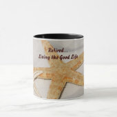 退職した良い生活を マグカップ (中央)