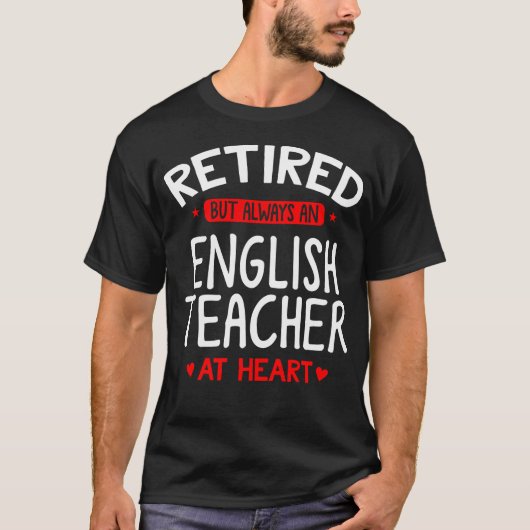 退職した英語教師 - 退職した英語教師 Tシャツ (正面)