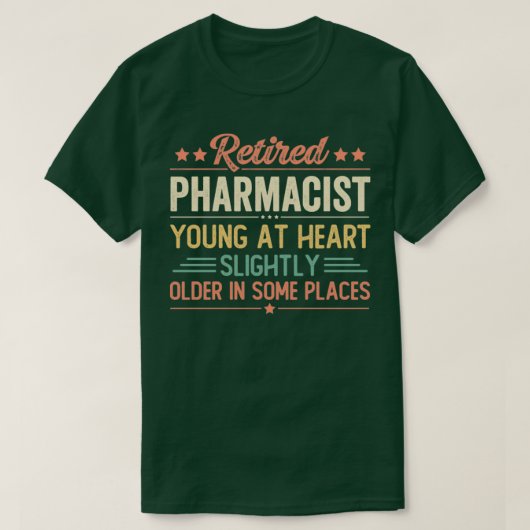 退職した薬剤師6 Tシャツ (デザイン正面)