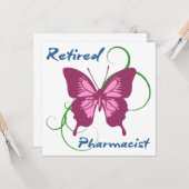 退職した薬剤師(蝶) カード (正面/裏面インサイチュ)