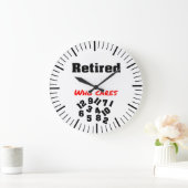 退職した誰気にが ラージ壁時計 (ホーム)