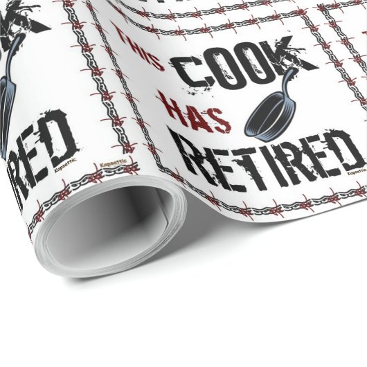 退職した調理師 ラッピングペーパー (ロールコーナー)