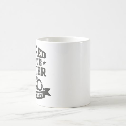 退職した警察与えが逮捕するおもしろい コーヒーマグカップ (中央)