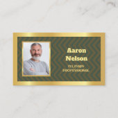 退職した軍隊カスタム写真 名刺 (正面)