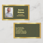 退職した軍隊カスタム写真 名刺 (正面/裏面)