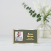 退職した軍隊カスタム写真 名刺 (スタンド正面)