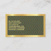 退職した軍隊カスタム写真 名刺 (裏面)