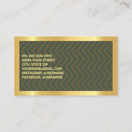 退職した軍隊写真 コーリングカード (裏面)